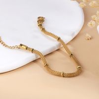 Simple Style Classic Style Solid Color 201 Stainless Steel 18K Gold Plated Bracelets In Bulk sku image 2