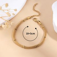 Simple Style Classic Style Solid Color 201 Stainless Steel 18K Gold Plated Bracelets In Bulk main image 4