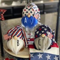 Cute Classic Style Pentagram American Flag Cloth Party Festival Rudolph Doll main image 1