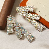 1 Pair Simple Style Classic Style Color Block Plating Inlay Alloy Rhinestones Pearl Gold Plated Ear Studs main image 6