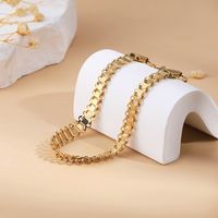 Simple Style Classic Style Solid Color 201 Stainless Steel 18K Gold Plated Bracelets In Bulk main image 6