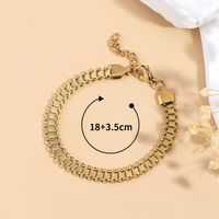 Simple Style Classic Style Solid Color 201 Stainless Steel 18K Gold Plated Bracelets In Bulk main image 8