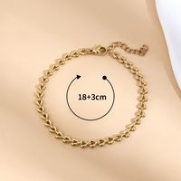 Simple Style Classic Style Solid Color 201 Stainless Steel 18K Gold Plated Bracelets In Bulk main image 10