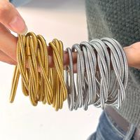 Simple Style Geometric 304 Stainless Steel 18K Gold Plated Bangle In Bulk main image 7