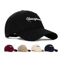 Unisex Casual Simple Style Letter Heart Shape Embroidery Curved Eaves Baseball Cap main image 1