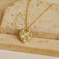 Wholesale Jewelry Y2K Bow Knot Star Heart Shape Alloy Copper 18K Gold Plated Chain Pendant Necklace main image 2