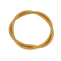 Simple Style Geometric 304 Stainless Steel 18K Gold Plated Bangle In Bulk sku image 5