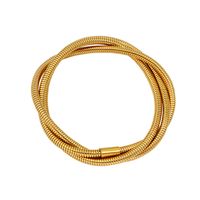 Simple Style Geometric 304 Stainless Steel 18K Gold Plated Bangle In Bulk sku image 7