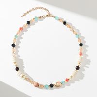 Beach Simple Style Colorful Artificial Crystal Beaded Women's Necklace sku image 3