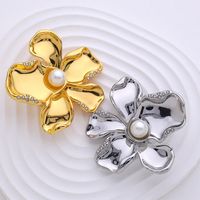 Basic Flower Alloy Enamel Women's Brooches main image 5