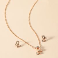 Simple Style Butterfly Alloy Artificial Rhinestones Women's Jewelry Set 1 Set main image 1
