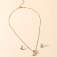 Simple Style Butterfly Alloy Artificial Rhinestones Women's Jewelry Set 1 Set main image 3