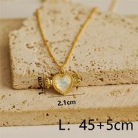 Wholesale Jewelry Y2K Bow Knot Star Heart Shape Alloy Copper 18K Gold Plated Chain Pendant Necklace sku image 6