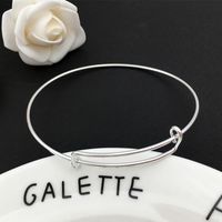 Simple Style Classic Style Commute Round Solid Color Iron Plating Women's Bangle sku image 4