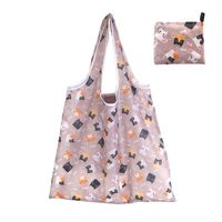 Cute Pastoral Flower Polyester Composite Needle Punched Cotton Shopping Bags sku image 81
