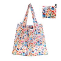 Cute Pastoral Flower Polyester Composite Needle Punched Cotton Shopping Bags sku image 82