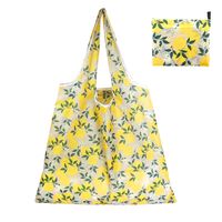 Cute Pastoral Flower Polyester Composite Needle Punched Cotton Shopping Bags sku image 84