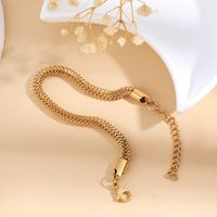 Simple Style Classic Style Solid Color 201 Stainless Steel 18K Gold Plated Bracelets In Bulk main image 2
