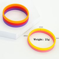 Simple Style Solid Color Silica Gel Wholesale Wristband main image 2