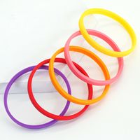 Simple Style Solid Color Silica Gel Wholesale Wristband sku image 1