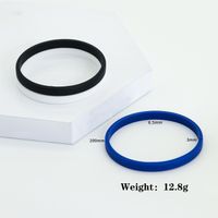 Simple Style Sports Solid Color Silica Gel Wholesale Wristband main image 2