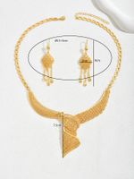 Elegant Argyle Alloy 18K Gold Plated Women's Jewelry Set main image 2