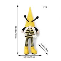 Süß Klassischer Stil Biene Kunststoff Tuch Gruppe Festival Rudolf Puppe sku image 2