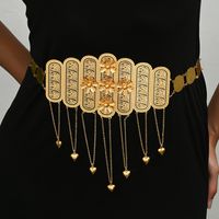 Glam Luxurious Rose Alloy Plating Women's Chain Belts main image 2