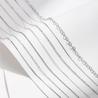 Sterling Silver Silver Plated Simple Style Classic Style Plating Solid Color Choker main image 6