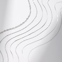 Sterling Silver Silver Plated Simple Style Classic Style Plating Solid Color Choker main image 3