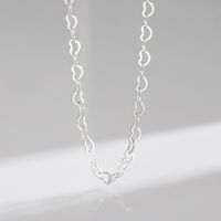 Sterling Silver Silver Plated Simple Style Classic Style Plating Solid Color Choker sku image 7