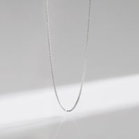 Sterling Silver Silver Plated Simple Style Classic Style Plating Solid Color Choker sku image 3
