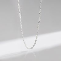 Sterling Silver Silver Plated Simple Style Classic Style Plating Solid Color Choker sku image 2