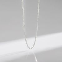 Sterling Silver Silver Plated Simple Style Classic Style Plating Solid Color Choker sku image 5