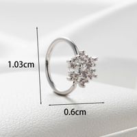 1 Piece Casual Simple Style Classic Style Hexagon Water Droplets Plating Inlay Copper Zircon Earrings main image 2