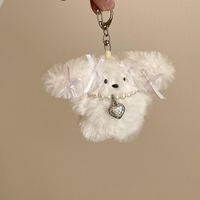 Cute Rabbit Plush Women's Bag Pendant Keychain sku image 10