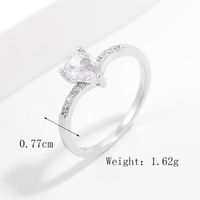Sterling Silver White Gold Plated Glam Luxurious Funny Plating Inlay Snake Zircon Open Rings main image 2