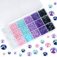 Simple Style Classic Style Solid Color Resin Nail Decoration Accessories 1 Box sku image 1