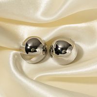 1 Pair Simple Style Classic Style Solid Color Plating 304 Stainless Steel Gold Plated Ear Studs main image 7