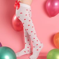 Women's Sweet Heart Shape Polyester Printing And Dyeing Printing Soft Over The Knee Socks A Pair main image 2