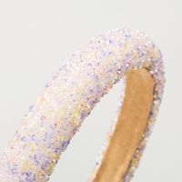 Women's Cute Sweet Classic Style Solid Color Sponge Inlay Rhinestones Pearl Hair Band main image 4