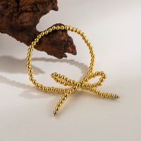 Copper 18K Gold Plated Simple Style Classic Style Beaded Patchwork Plating Round Bracelets main image 2
