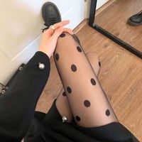 Sexy Polka Dots Cored Wire Printing Handmade Over The Knee Socks A Pair main image 3