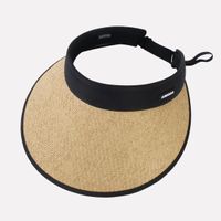 Unisex Casual Beach Solid Color Flat Eaves Sun Hat main image 1