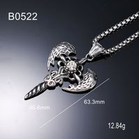 1 Piece 304 Stainless Steel Geometric Pendant Chain main image 2