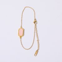 Copper Simple Style Classic Style Inlay Solid Color Gem Bracelets Necklace sku image 17