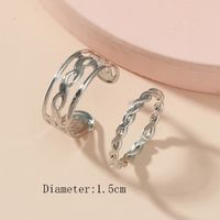 Elegant Geometric Gold Plated Silver Plated Alloy Wholesale Toe Rings sku image 1
