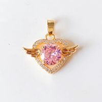 1 Piece Sweet Heart Shape Crown Flower Copper Plating Inlay Jewelry Accessories sku image 18
