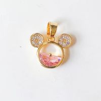1 Piece Sweet Heart Shape Crown Flower Copper Plating Inlay Jewelry Accessories sku image 20