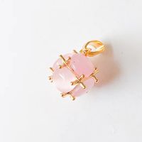 1 Piece Sweet Heart Shape Crown Flower Copper Plating Inlay Jewelry Accessories sku image 5